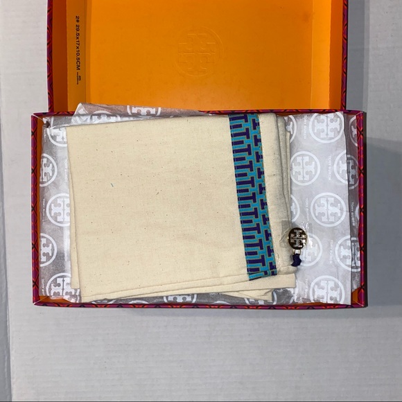 Tory Burch Patos Disk Webbing/Calf Leather Sandal NWT - Picture 7 of 11